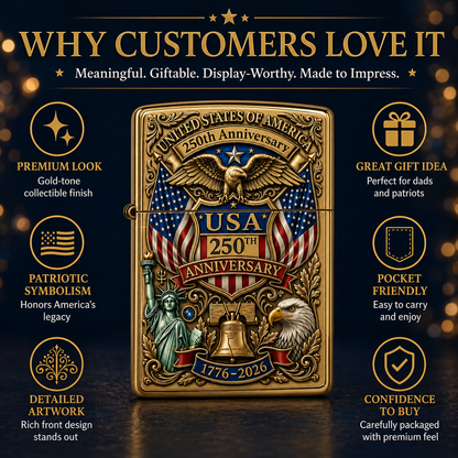 Cumonu™ Limited Edition 1776–2026 Semiquincentennial Commemorative Lighter