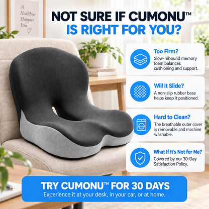 Cumonu™ ErgoEase Seat & Back Cushion