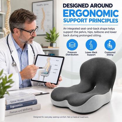Cumonu™ ErgoEase Seat & Back Cushion