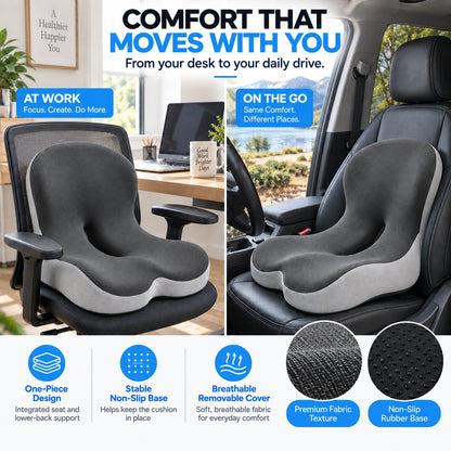 Cumonu™ ErgoEase Seat & Back Cushion