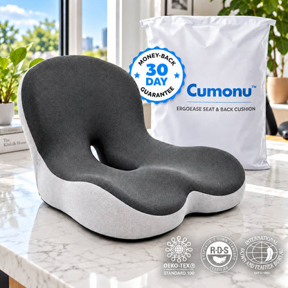 Cumonu™ ErgoEase Seat & Back Cushion