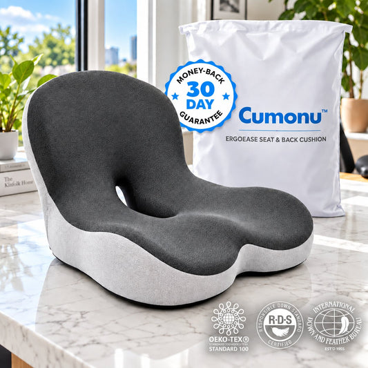 Cumonu™ ErgoEase Seat & Back Cushion
